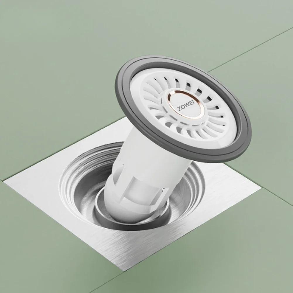 

Anti-odor Floor Drain Silicone Floor Drain Magic Tool Home Toilet Inner Core Cover Bathroom Floor Drain Insect Repellent Device белый