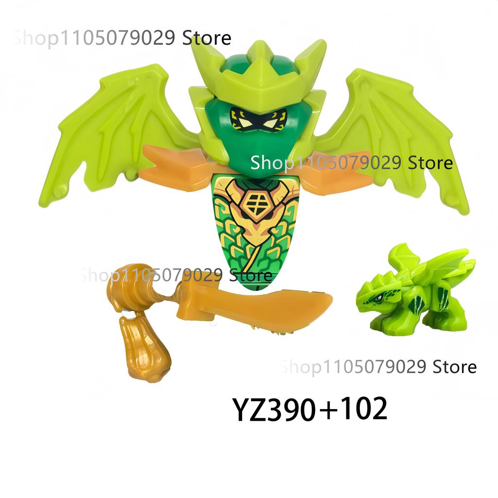 NEW Dragons Mini Anime Cartoon Toy Ninja Accessories Figures Building Blocks Birthday Gift Figurines Bricks