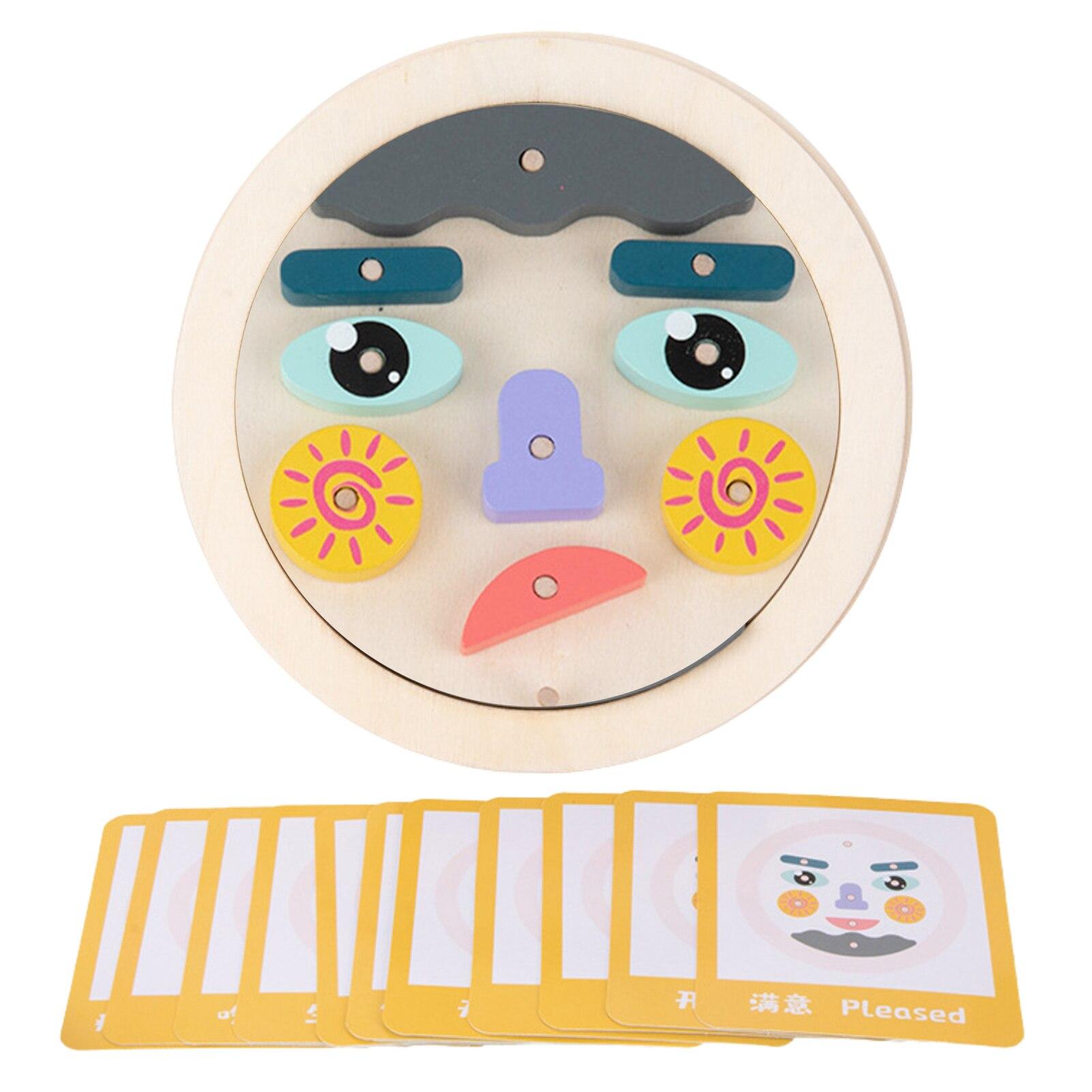 

Мультяшные детские детские ранние образовательные обучающие деревянные 3D-головоломки с изменением лица деревянные игрушки для детей 1 Set