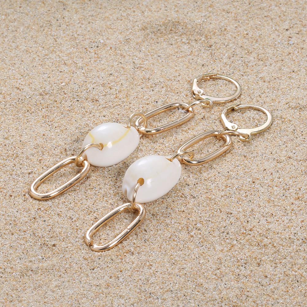 

Special Earrings, Fashion Street Photography Temperament Chain Shell Earrings Earrings Women