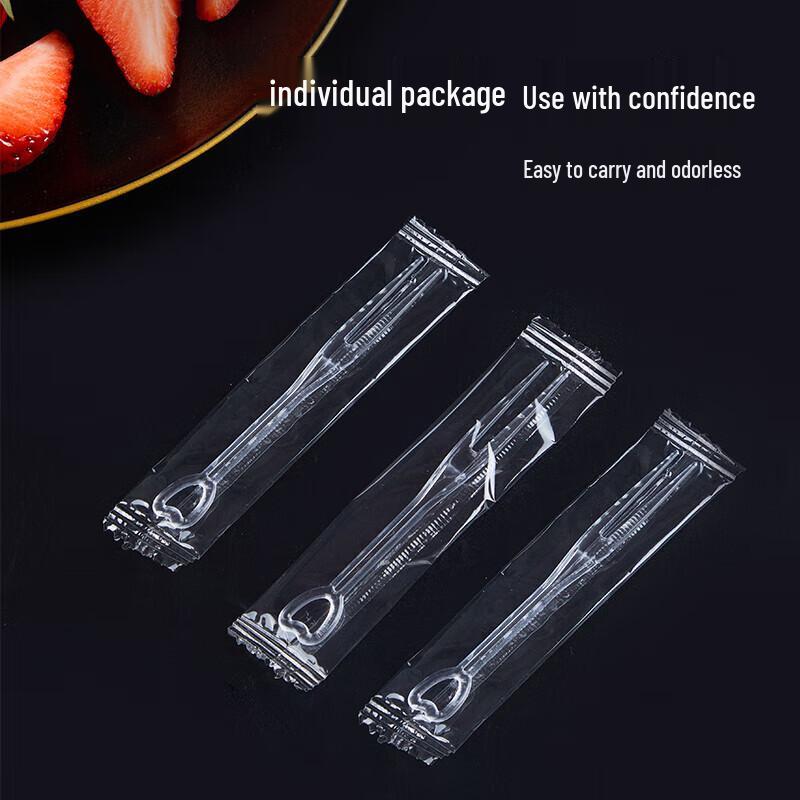 

YOUAO Disposable Plastic Fruit & Cake Forks