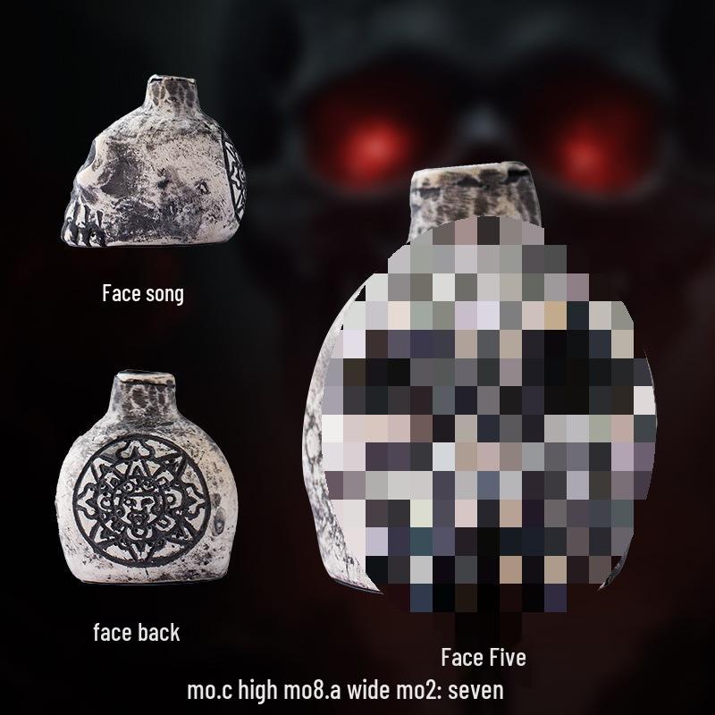 Aztec Skull Screaming Prank Whistle Halloween Decompression Toy