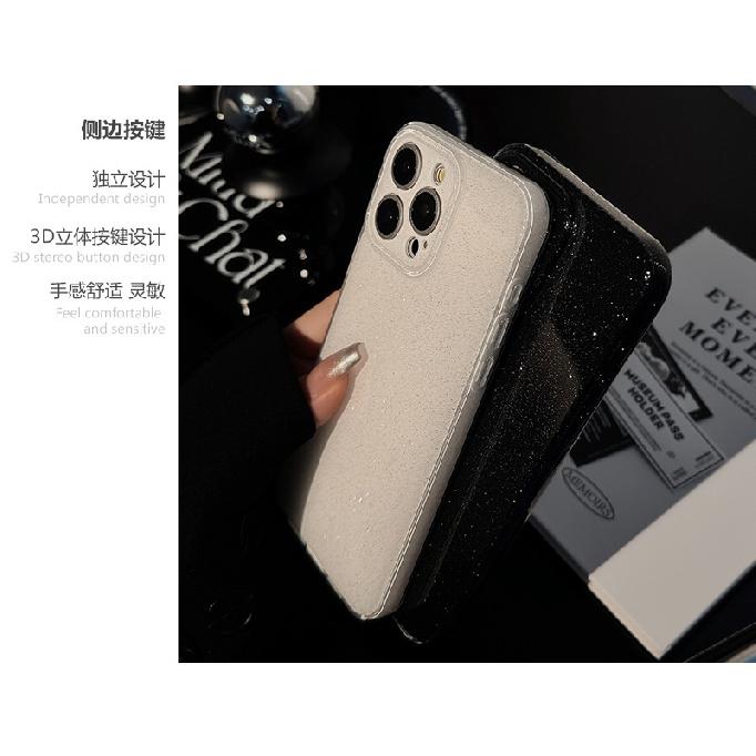 Double-layer glitter 17 iPhone 16 phone case 15pro max simple iphone13 soft 14pro full cover 11 compatible