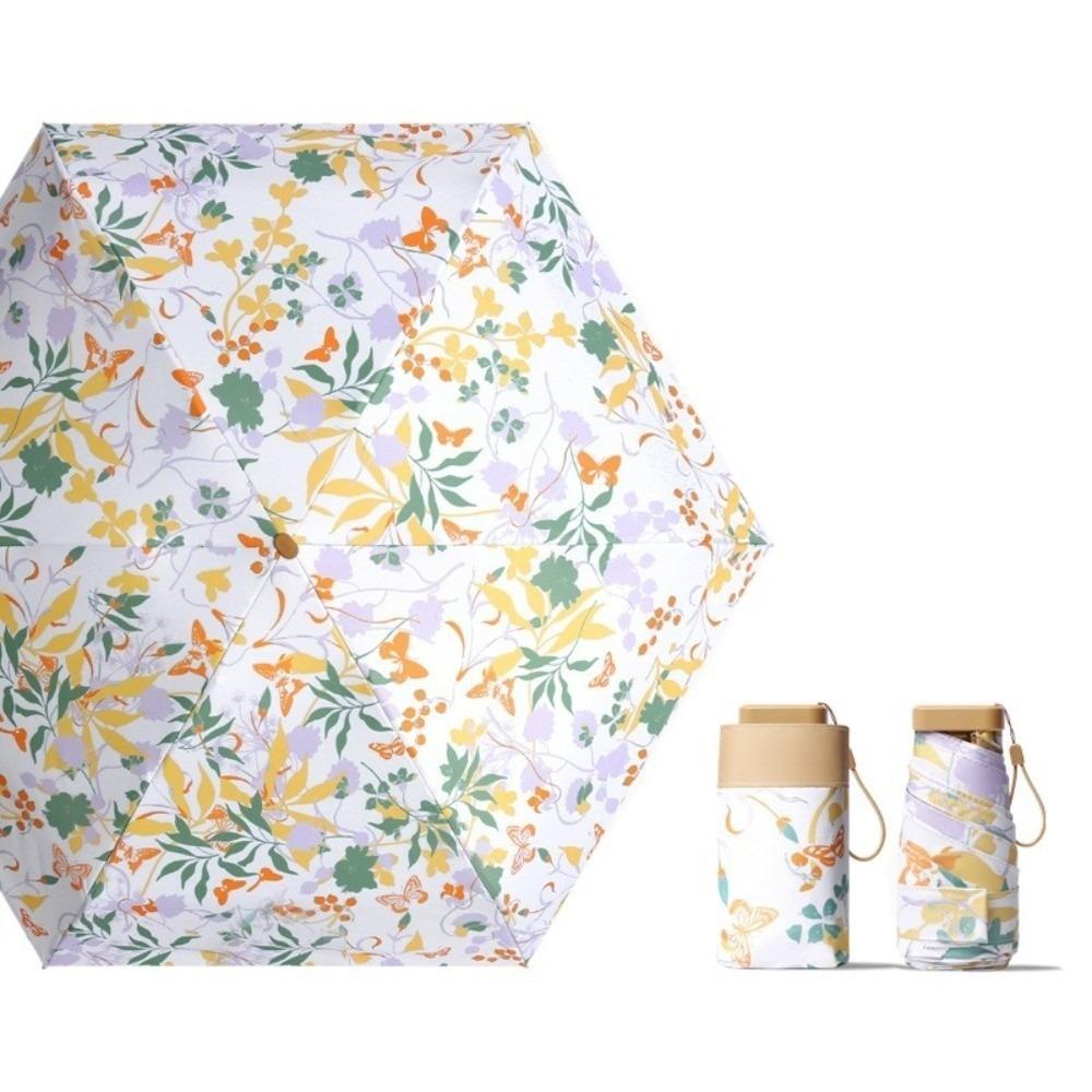 Portable Mini Sun Umbrella Sun Protection Folding Umbrellas Elegant Travel Umbrella  Travel