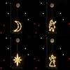 Seasonal Christmas Pvc Sucker Lights Reindeer Moon Snowflake Holiday Decor Party