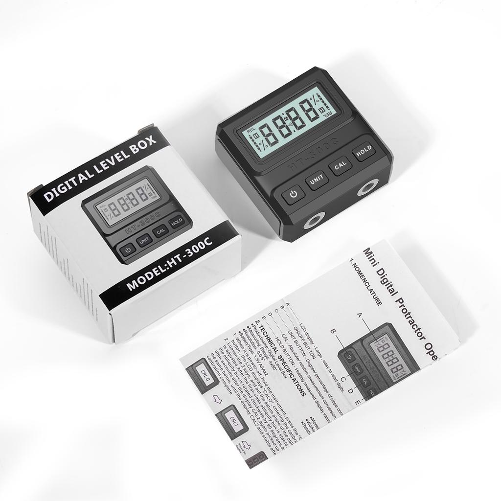 Digital Angle Finder Magnetic Angle Gauge Level Tool Inclinometer LCD Display With Magnetic Strong