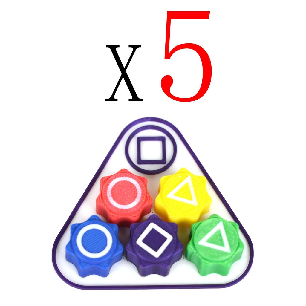 New Folk Game Sets Dice Party Game Props Square Circle Triangle Family Stone Catching Game Props Gonggi Jack Set For Kid