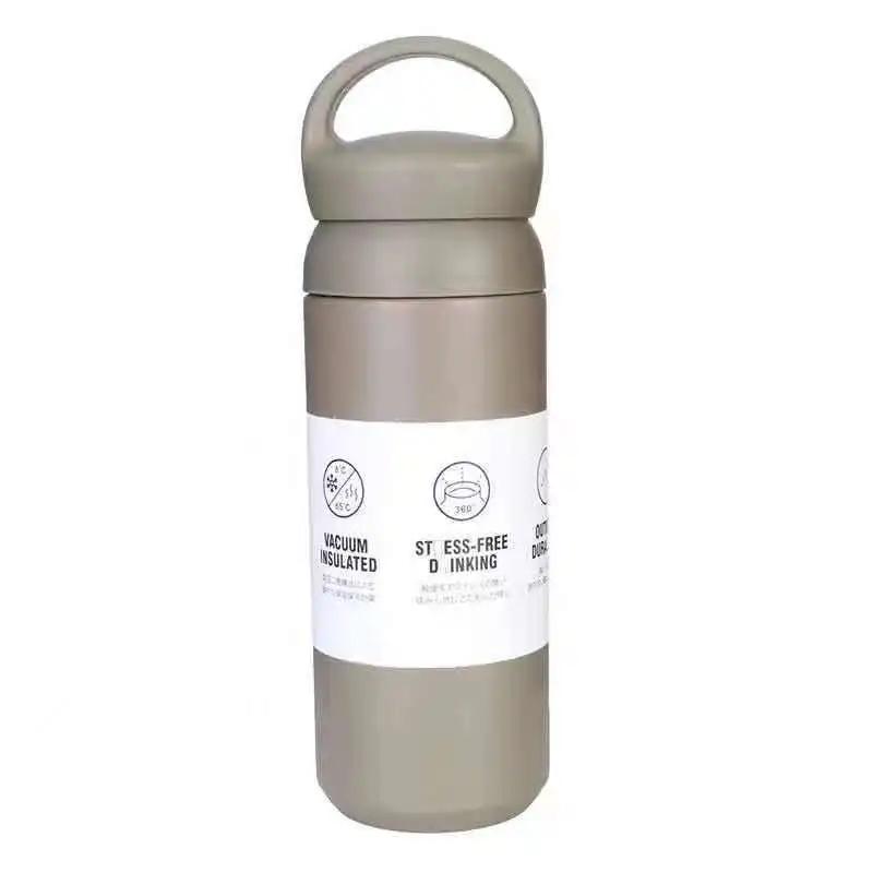 500ml Thermos Cups Coffee Mug Insulated Water Bottle Stainless Steel Thermal Tumbler Vacuum Flask Portable Travel Office Mugs