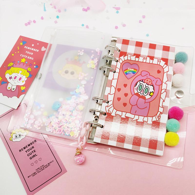 Wangdins Korean Heart-Inspired Transparent Planner Set