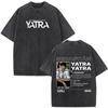 Vintage Washed Tees Singer SEBASTIAN YATRA Album Tour Graphic Tshirt Men Women Hiphop Tshirts  Cotton Fashion Casual Tshirts