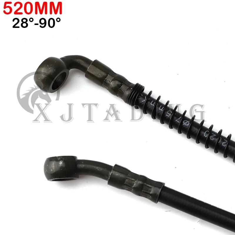

Universal 520/550/650/1200mm Braided Steel Hydraulic Brake Hose Line Cable oil hose For Motorcycle ATV Go Kart Buggy Quad Bike 520MM
