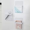 Magnetische Aufbewahrungstasche, transparent, ohne Bohren, abnehmbar, robust, Kühlschrank, Mikrowelle, seitlicher Aufbewahrungsbehälter, Organizer, Halter, Küchenbedarf