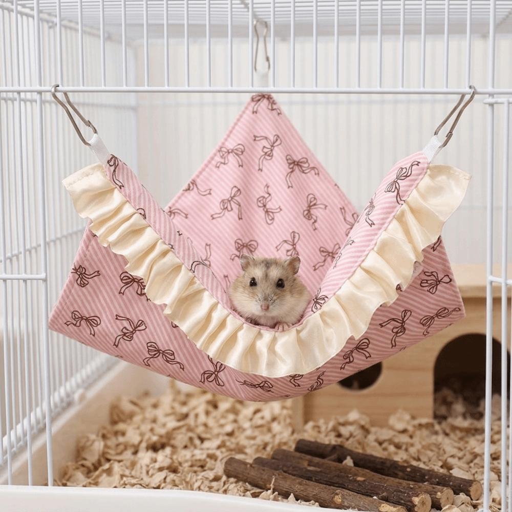 Breathable Small Pet Hammock Compact Corner Bed Breathable Guinea Pig  For Squirrel