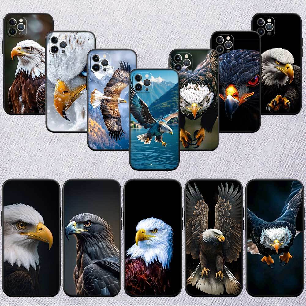 Hawk Eagle Phone Case for Samsung S20 S21 S21S S22 S23 S24 FE Ultra Plus Lite F06 F16 M06 M16 M56 A07 A17 A36 A37 A55 A57