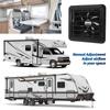 RV Side Vent Fan 12V 5W Manual Adjustment Side Ventilation Exhaust Fan for Campervan Trailer Boat Yacht