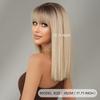 New Ash Blonde Shoulder Length Wig for Women - Rooted Hair Rose Net Machine Made Daily Wear Full Cap Wig, Natural Breathable