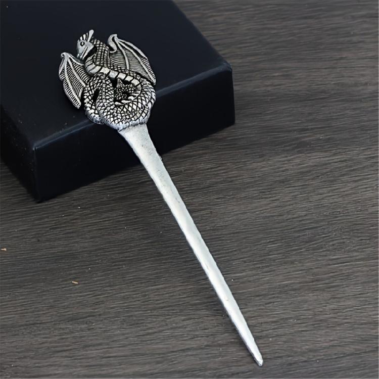Metal Hair Pin Dragon Hair Stick Hair Styling Stick Western Hairpin Accessories