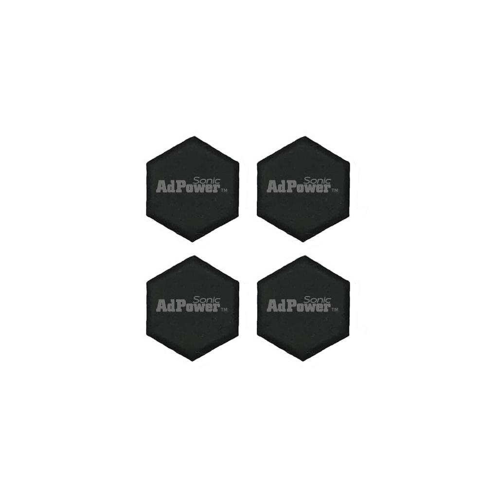 Ad Power Sonic Hexagon SS Set of 4 Sound Quality Improvement Audio Instrument Car Audio Audio (Black) Accessories…