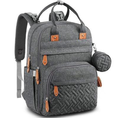 Foldable Waterproof Mommy Backpack with Bed - Multifunctional Large Capacity for Mother and Baby.