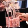 1 Stück Make-up-Organizer, transparente Aufbewahrungsbox für Make-up-Pinsel, Make-up-Aufbewahrungseimer, Aufbewahrungsbox für Stifte und Bleistifte