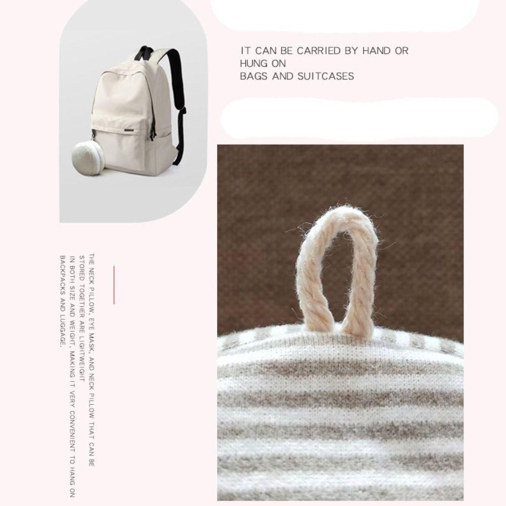 Portable 2 in 1 Neck Pillow Sleeping Mask Napping Sleeping Pillow New Travel Eye Cover