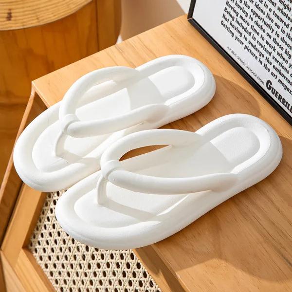 2025 Summer New! Women's Thick Sole Flip Flops - Memory Foam Stylish Thong Sandals for Beach Outdoor Fashion Wear