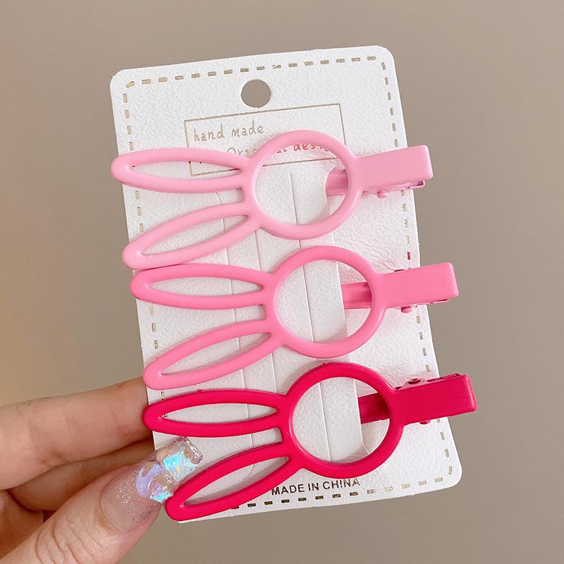 

Рожева шпилька для волосся «Дофамін»: Безшовна кругла шпилька Y2K - Мила маленька бічна заколка для чубчика для жінок