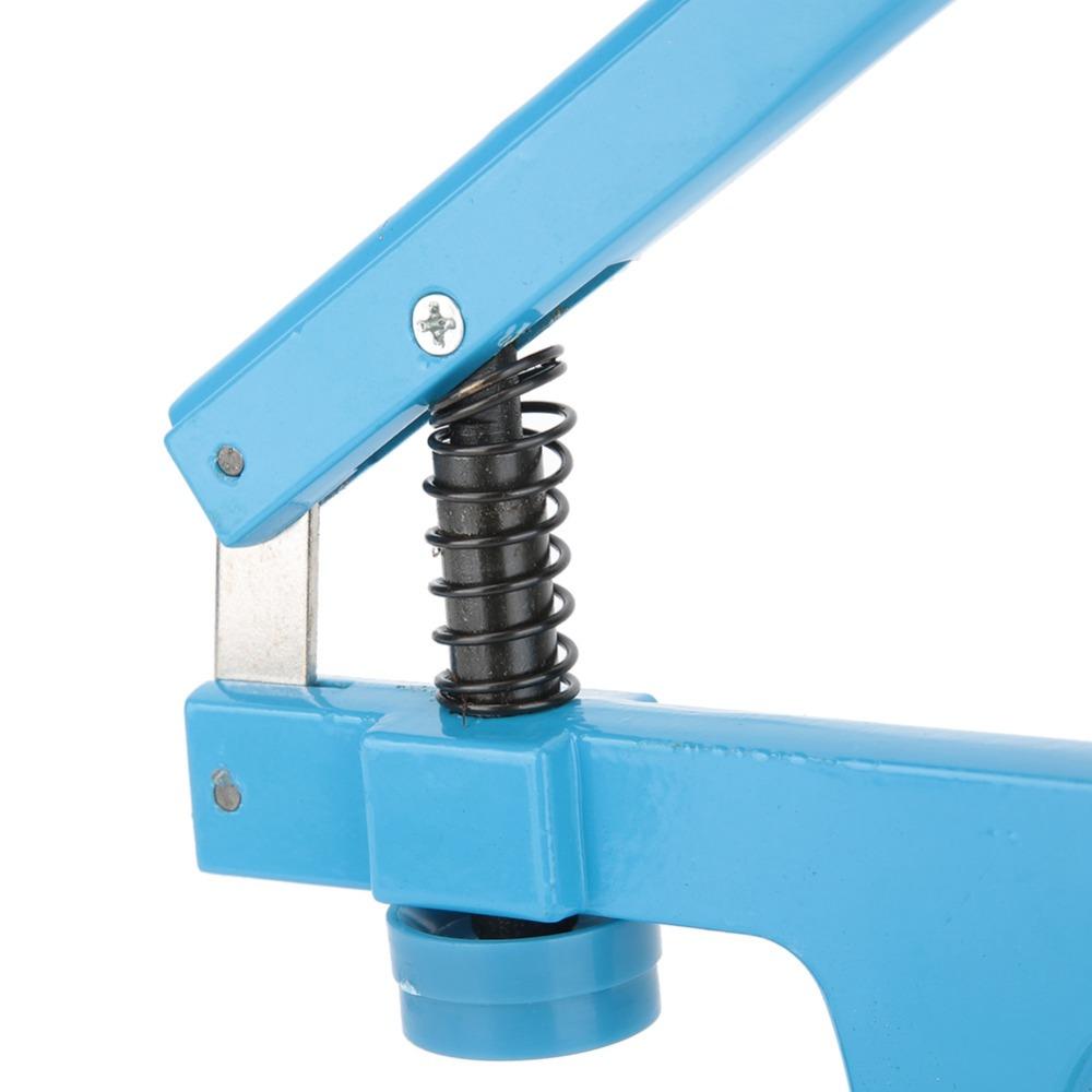 Blaue Farbe Uhrenpresse Set 9 Stempel Uhrenklemme Zange Langlebige Uhrmacherpresse Uhrenreparatur