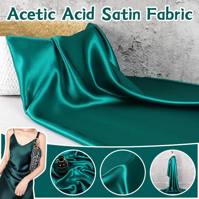 50x150cm Glatter Perlglanz-Satinstoff High-End Acetat Drapier-Satin für DIY Nähen Cheongsam Kleid Bekleidung