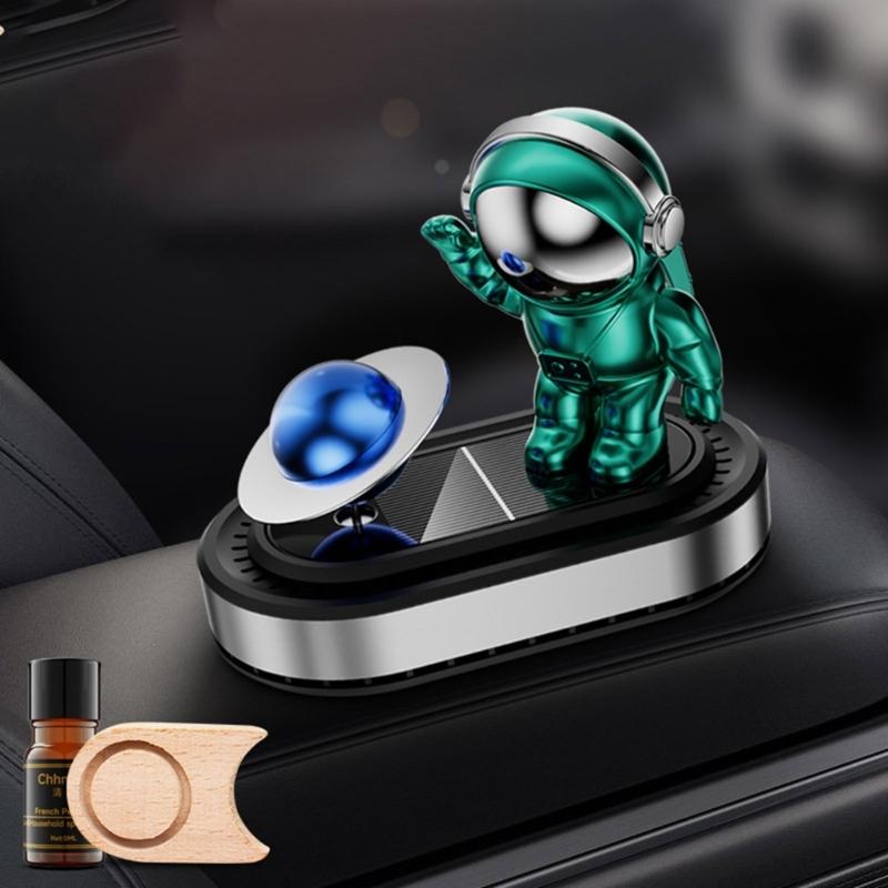 Solar Powered Astronaut Air Freshener Decoration Essential Oil Diffuser Car Ornament Fragrances Dispenser