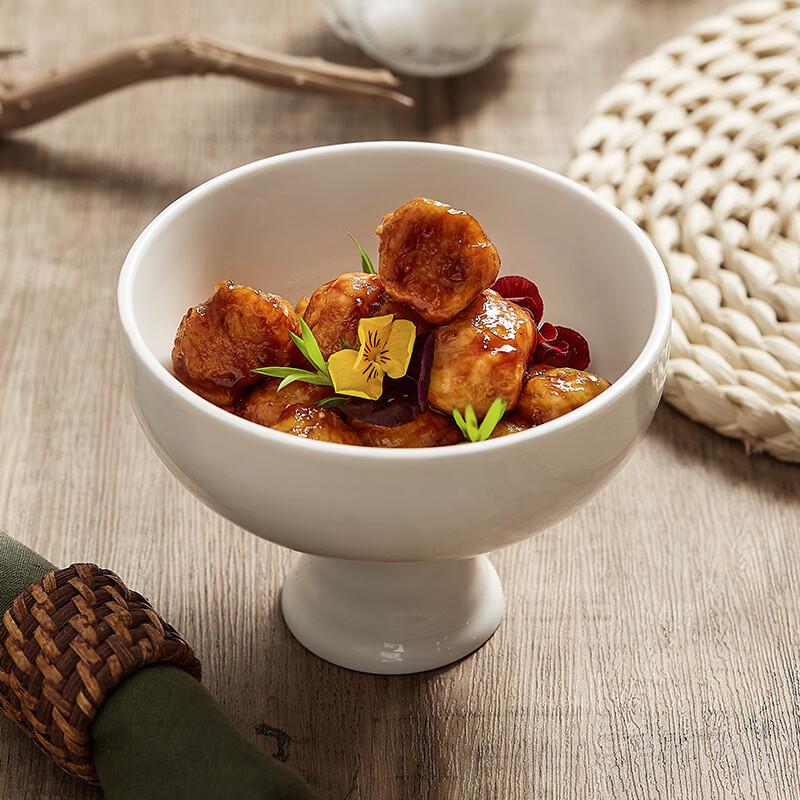 VAKADA Ceramic Footed Salad Bowl