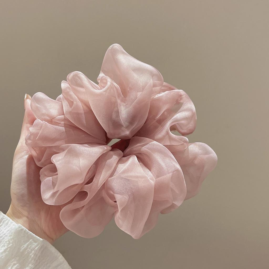 Neue Chiffon Oversize Scrunchies Elastische Haarbänder Frauen Mädchen Große Wolke Weicher Pferdeschwanzhalter Haargummis Haaraccessoires Mode