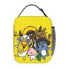 K-Kakao F-Friends Hello! Ryan Insulated Lunch Bag Leakproof  Meal Container Cooler Bag Tote Lunch Box Picnic Food Handbags