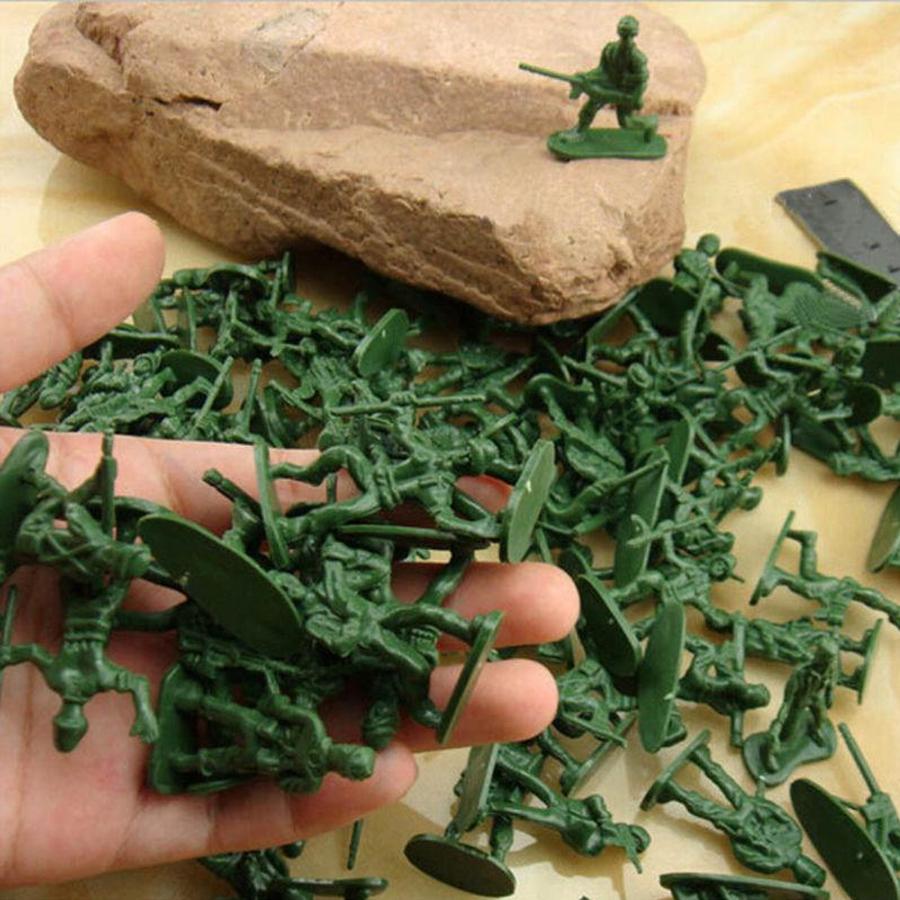 26/52/100pcs Mini Soldiers Model Indoor Decor Collection Sand Table Military Simulation Game Props for Party Birthday Gift XJM