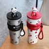316 Stainless Steel Cartoon Panda Vacuum Cup 700ML Children Vacuum Cup  Office Workers