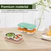 3Pcs 150ml Double Compartment Seasoning Container Stainless Steel Snack Container with Lids Portable Dip Container for Travel