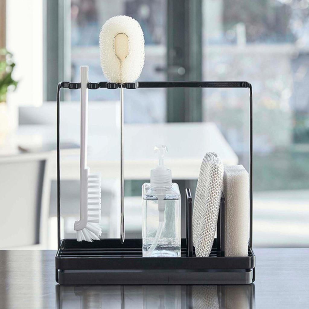 Yousheng Opbergrek Sponshouder Stevige constructie Sterke dragende keuken Slaapkamer Afwasmiddeldispenser met verwijderbare lade