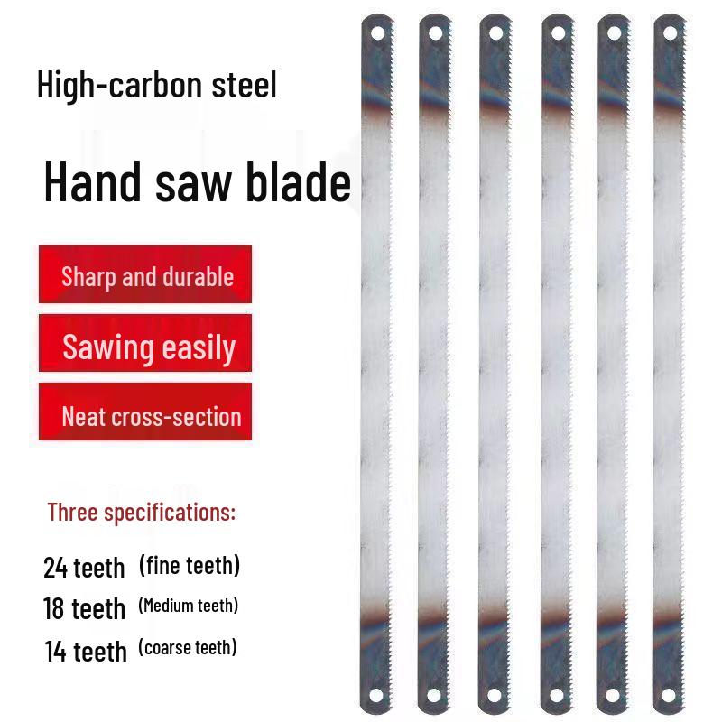 High Carbon Steel Manual Saw Blade for Metal & Wood Cutting