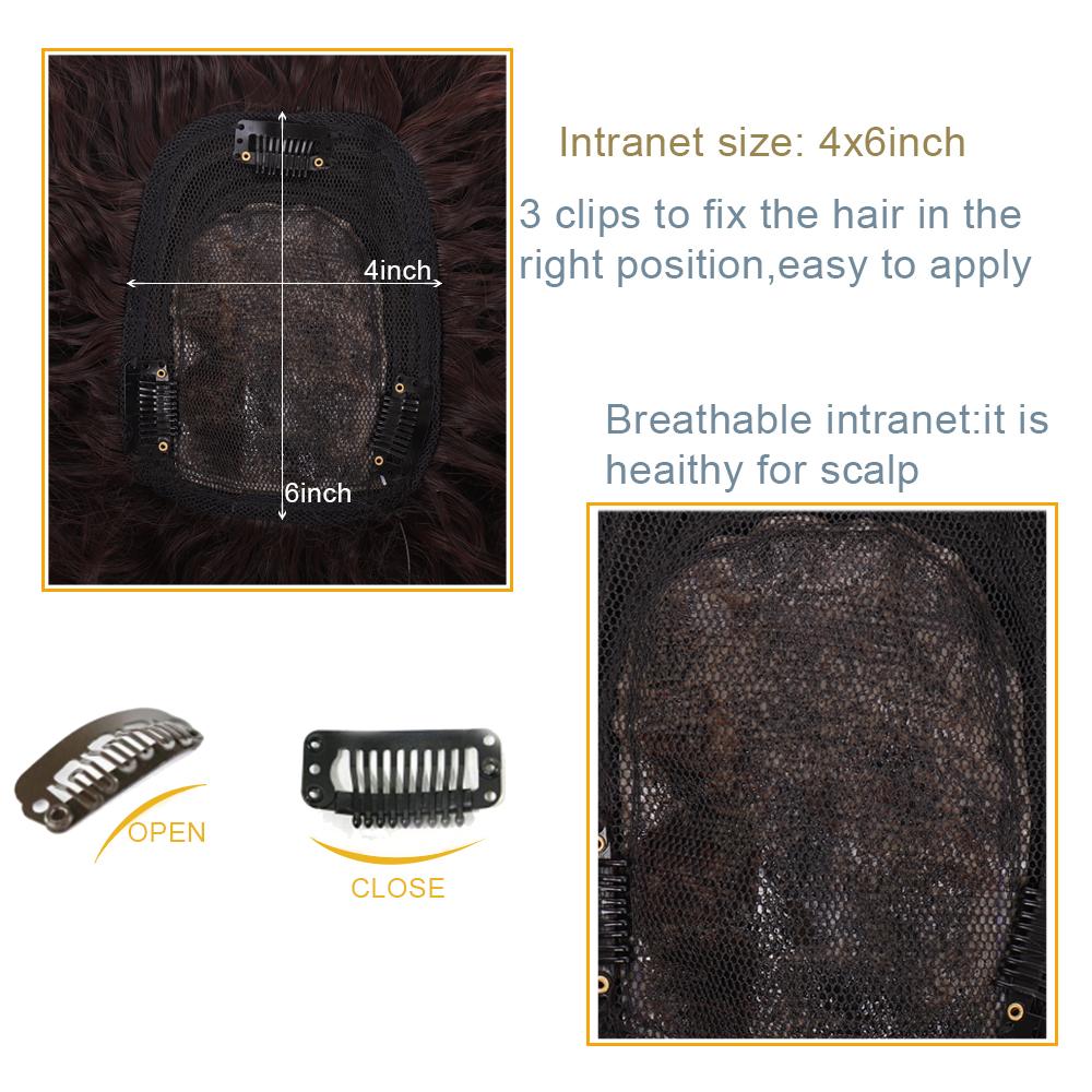 Peruka syntetyczna Trwałe treski Cienki system wymiany dla kobiet Tupeci Trwałe treski z włókna wysokotemperaturowego