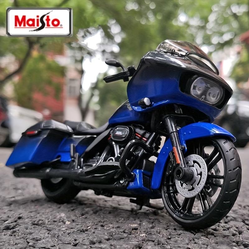1:18 Scale 2018 CVO Road Glide Model Diecast Sports Motorcycle Toy Manual Operation Collectible Gift For Kids Boys