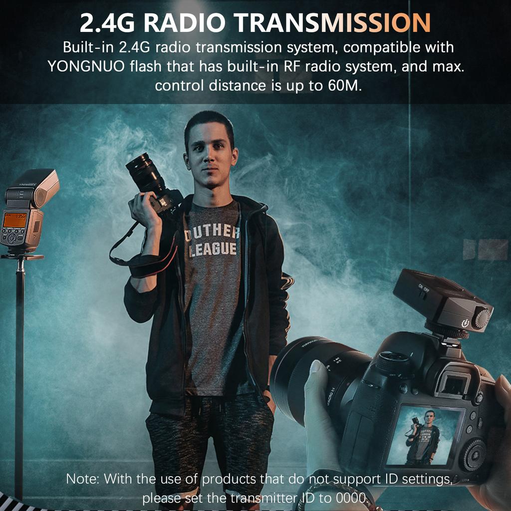 Bezdrôtový spúšťač blesku YONGNUO YN32-TX TTL 2,4G bleskový vysielač Vstavaná batéria s viacerými bleskami
