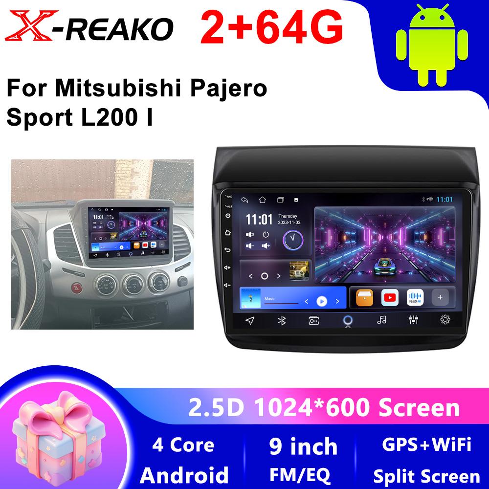 Android 13 For Mitsubishi Pajero Sport 2 2008 - 2016 L200 Triton 2006 - 2014 Android Car Radio Multimedia Video Player Stereo BT