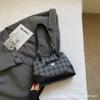 Summer Checkerboard Underarm Bag New with Pendants Korean Version Contrasting Color Women's Commuter Shoulder Bag Tide