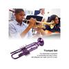 Trompete Bb Trompete Set Si Bemol Latão Substituição Acessórios de Instrumentos Musicais com Bolsa de Armazenamento Set de Trompete Substituição de Trompete