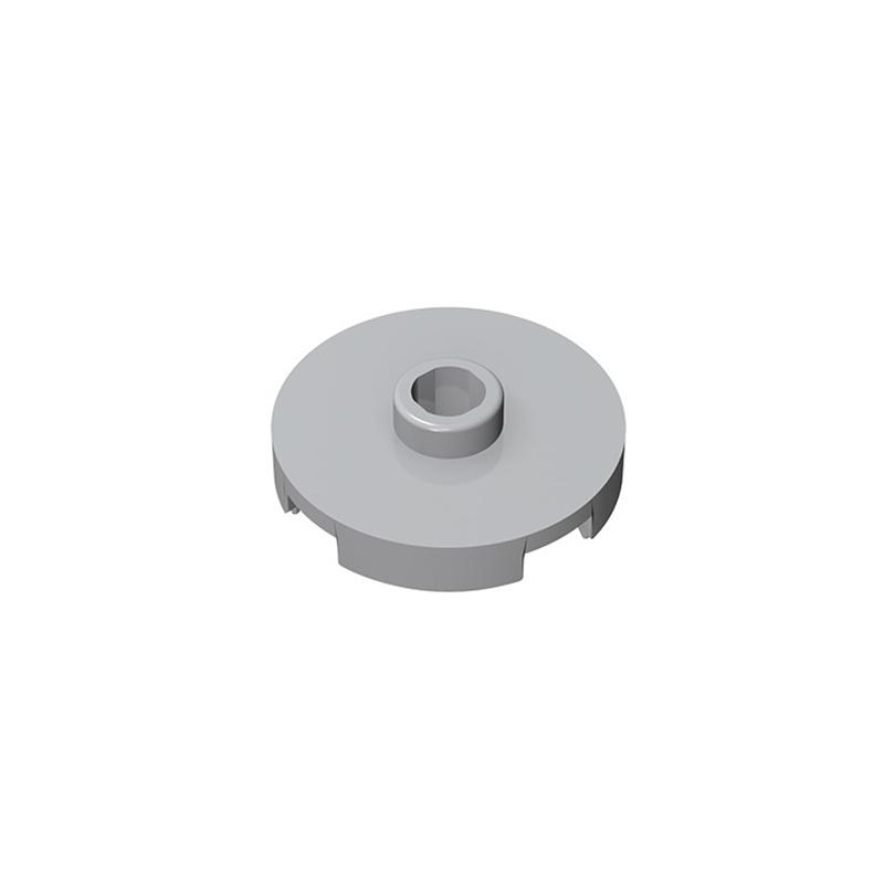 

18674 Tile Round 2 x 2 with Open Stud Bricks Collections Bulk Modular GBC Toys For Technical MOC Buildings Blocks Compatible світло-сірий колір