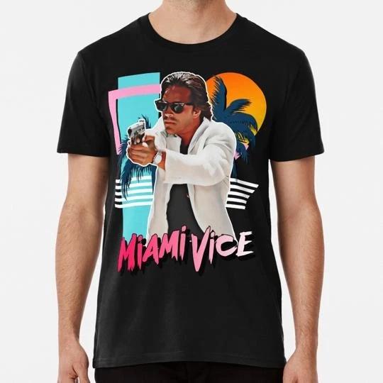 Retro Miami Vice 80s Sonny Crocksett Tribute S to 5XL Made in the USA T shirt 3XL