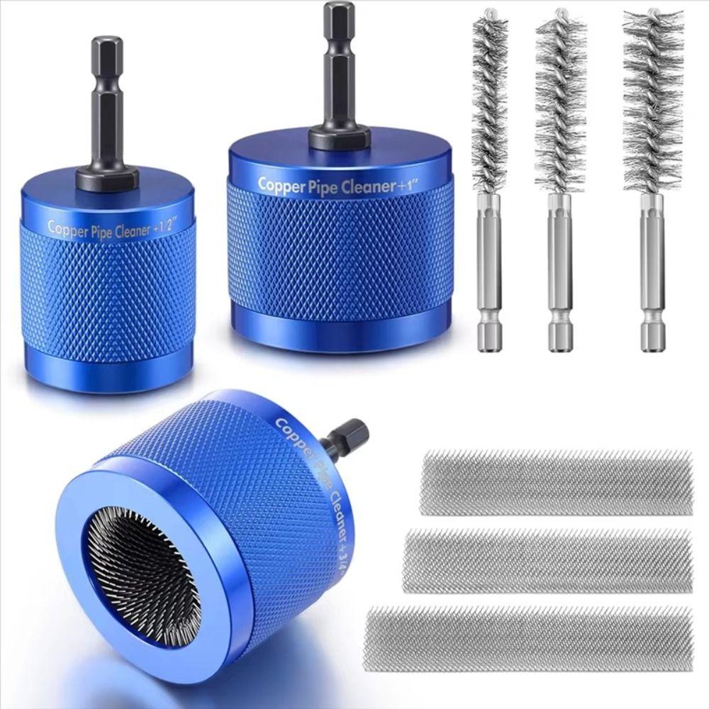 1/2In 3/4In 1In Copper Pipe Cleaning Brush Polishing HVAC Cleaning Tool  Hand Tools
