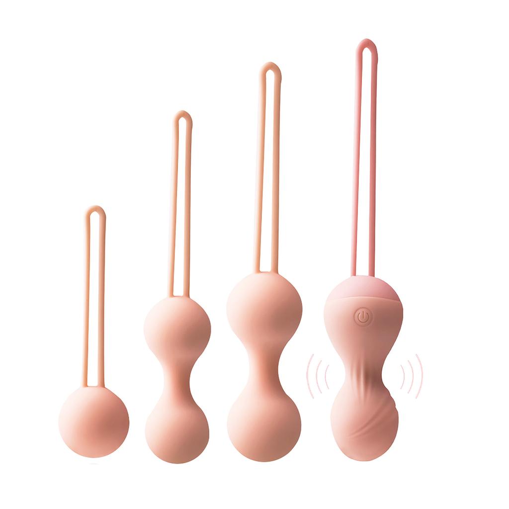 4pcs Women Kegel Balls Pelvic Floor Strengthening Tightening Bladder Control Rechargeable Kegal