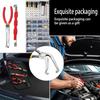 3 PCS Automotive Electrical Connector Disconnector Pliers,Carbon Steel Non-Slip Handle,60 High-Bend Rake Pliers,Wire Stripper Tool,Electrical
