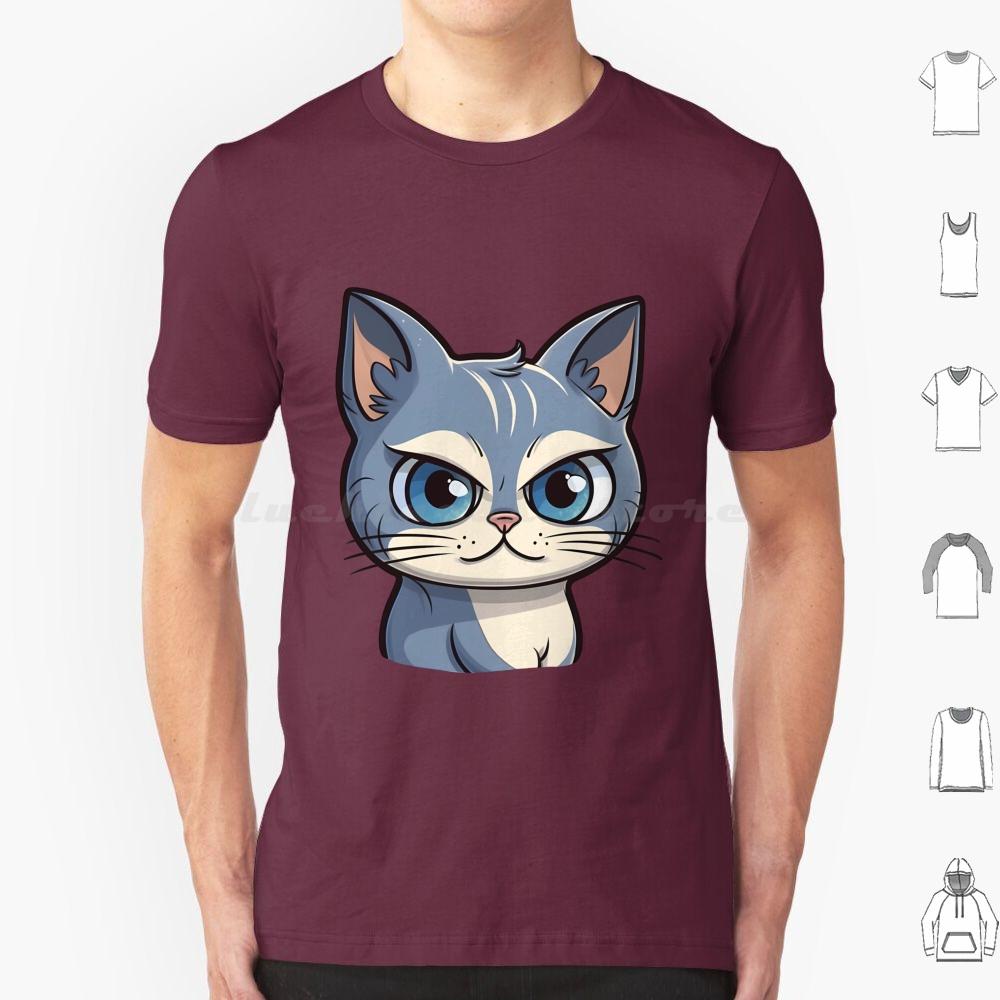 Cutie Kitty T Shirt Men Women Kids 6xl Cat Cute Cat Illustration Cartoony Cat Design Meowing Cat Art Playful Cat Drawing
